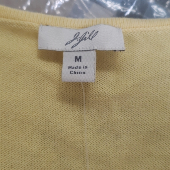 J Jill Yellow NWT Sweater Size M - Picture 5 of 9